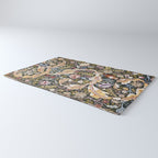 William Morris Vintage Owl Forest Rug Gallery Image 3