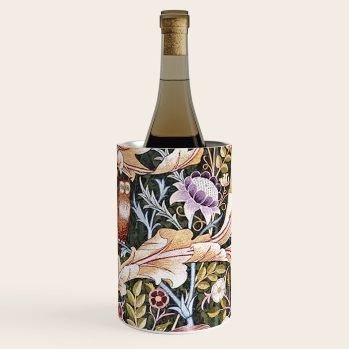 William Morris Vintage Owl Forest Wine Chiller Gallery Image 1