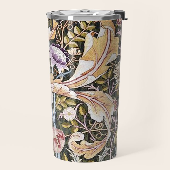 William Morris Vintage Owl Forest Travel Mug Gallery Image 2