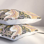 William Morris Vintage Owl Forest Pillow Sham Gallery Image 3
