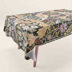 William Morris Vintage Owl Forest Tablecloth Gallery Image 1