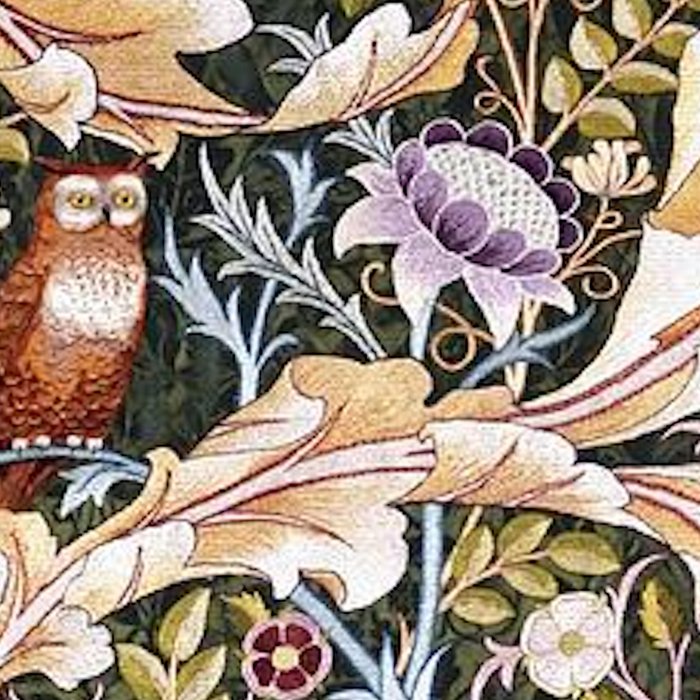 William Morris Vintage Owl Forest Coffee Mug Gallery Image 2