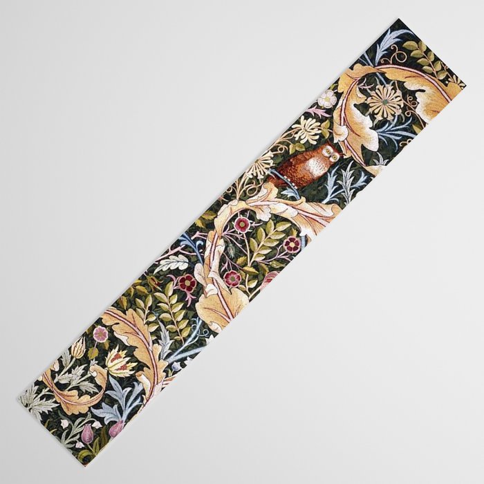 William Morris Vintage Owl Forest Table Runner Gallery Image 3