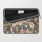 William Morris Vintage Owl Forest Laptop Sleeve Gallery Image 2
