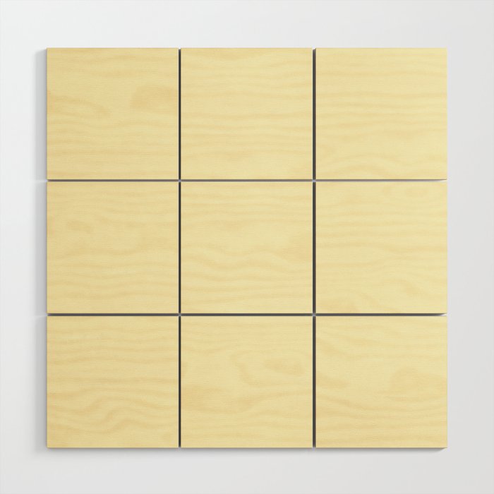 Lemon Yellow Wood Wall Art Gallery Image 1