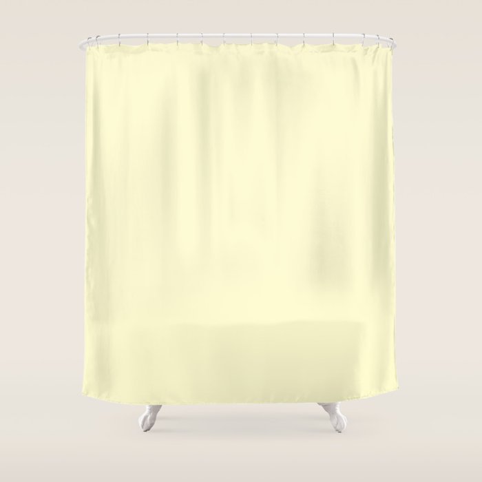 Lemon Yellow Shower Curtain Gallery Image 1