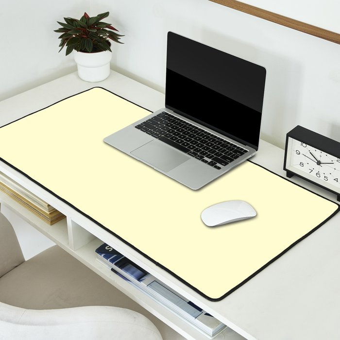 Lemon Yellow Desk Mat Gallery Image 2