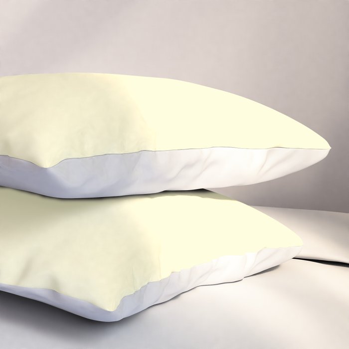 Lemon Yellow Pillow Sham Gallery Image 3