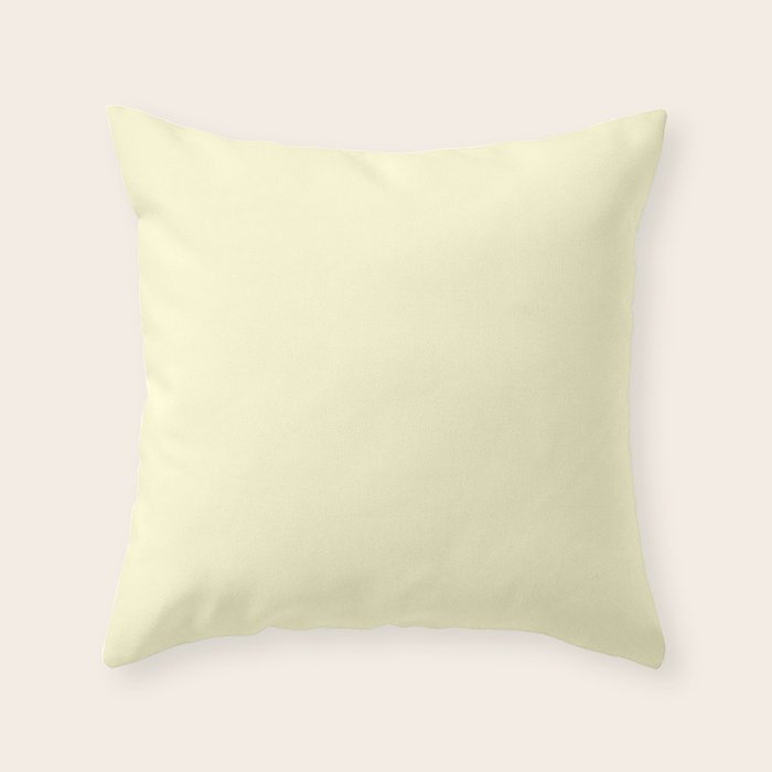 Lemon Yellow Throw Pillow Gallery Image 6