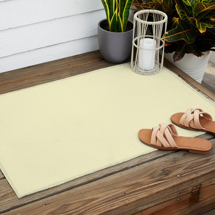 Lemon Yellow Outdoor Rug Gallery Image 2