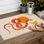 Abstraction_SUN_MOON_SNAKE_Minimalism_001 Outdoor Rug Gallery Image 2