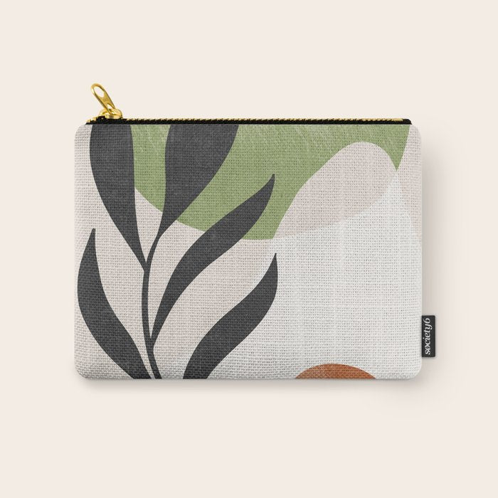 Minimal Abstract Art Plant Carry All Pouch Gallery Image 1