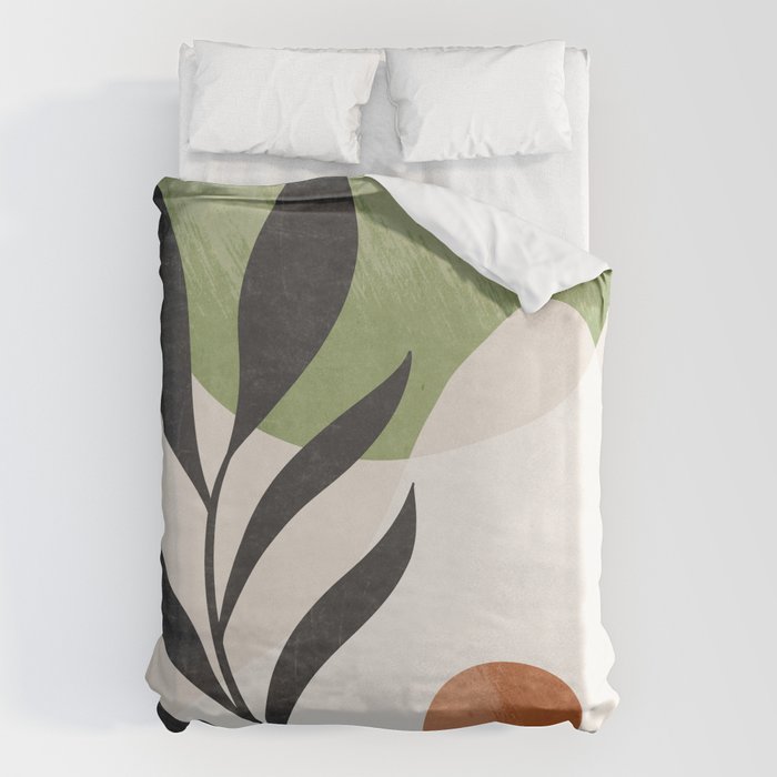 Minimal Abstract Art Plant Duvet Cover Gallery Image 6