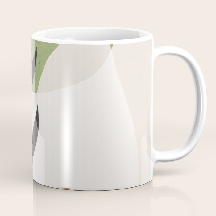 Minimal Abstract Art Plant Coffee Mug Gallery Image 1