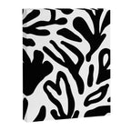 Abstract black and white organic nature art pattern Canvas Print Gallery Image 8