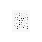 Abstract black and white organic shape pattern Art Print Gallery Image 1