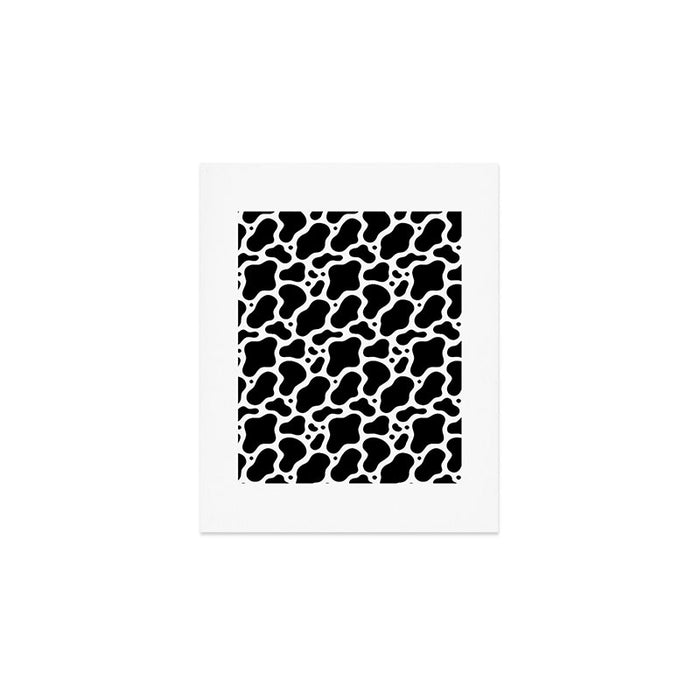 Abstract black and white water surface pattern Art Print Gallery Image 1