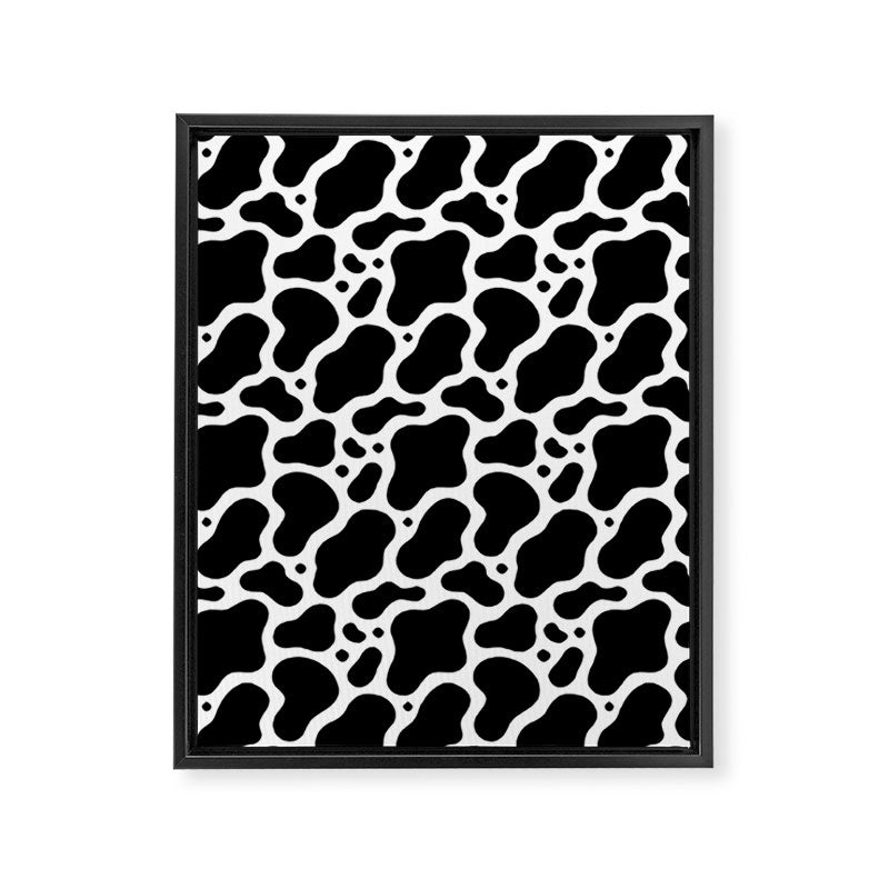 Abstract black and white water surface pattern Framed Canvas Print Gallery Image 8