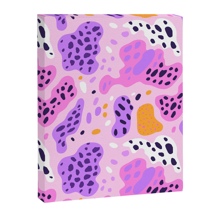 Abstract colorful animal print art pattern Canvas Print Gallery Image 1