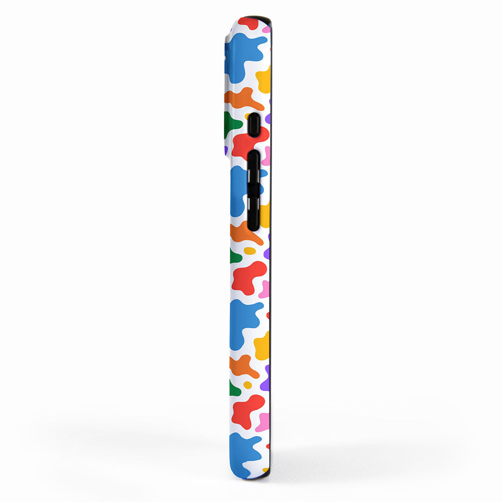 Abstract colorful art splash shape pattern iPhone Case Gallery Image 2