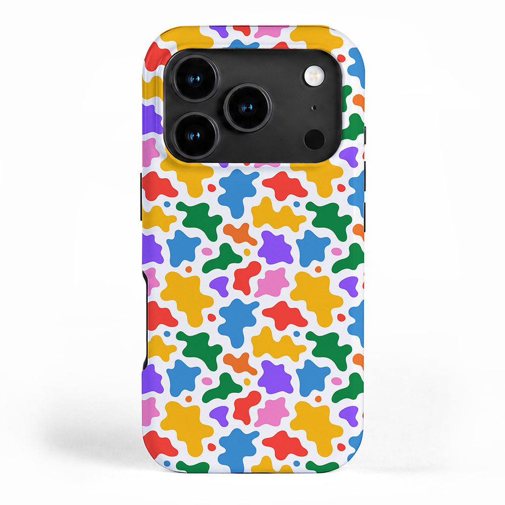 Abstract colorful art splash shape pattern iPhone Case Gallery Image 1