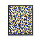 Abstract colorful doodle art pattern Framed Canvas Print Gallery Image 8