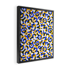Abstract colorful doodle art pattern Framed Canvas Print Gallery Image 2