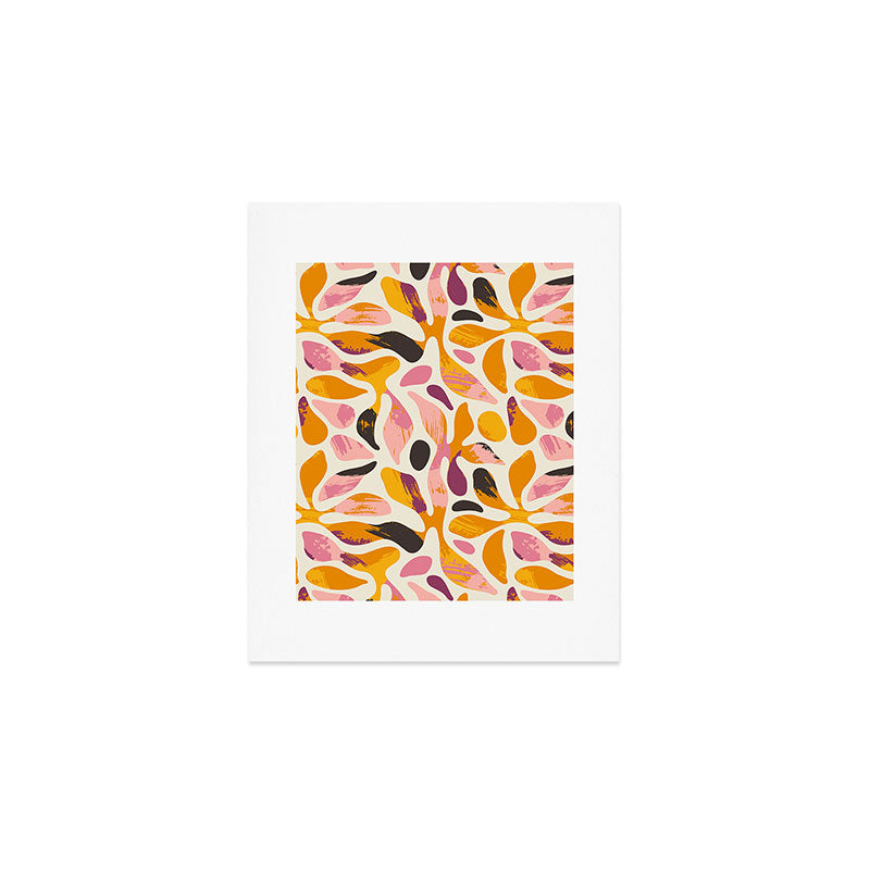 Abstract colorful flower art pattern Art Print Gallery Image 1
