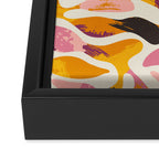 Abstract colorful flower art pattern Framed Canvas Print Gallery Image 3