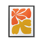 Abstract colorful flower bird nature art Framed Canvas Print Gallery Image 6