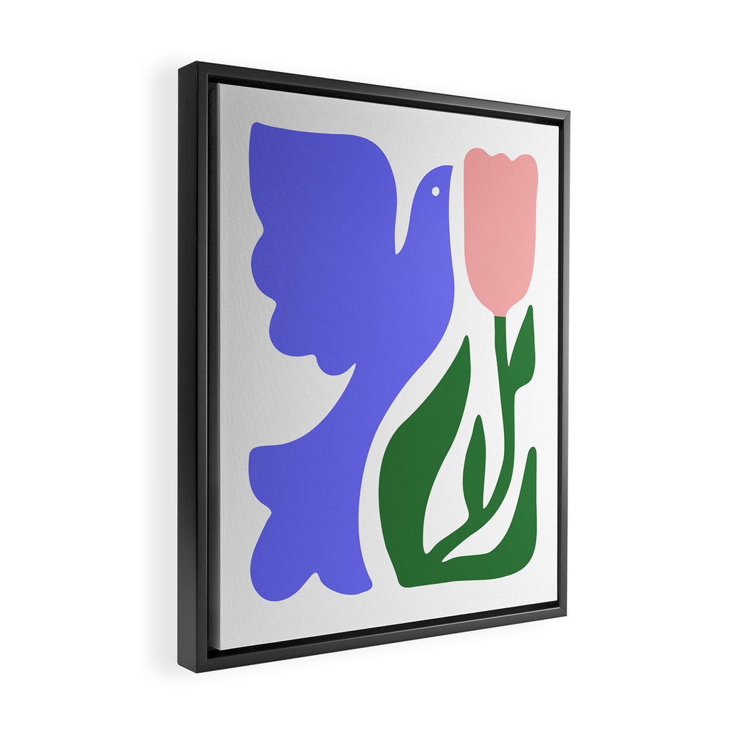 Abstract colorful flower nature art Framed Canvas Print Gallery Image 2