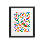 Abstract colorful organic liquid shape pattern Framed Art Print Gallery Image 6