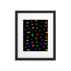 Abstract colorful organic shape art pattern Framed Art Print Gallery Image 6