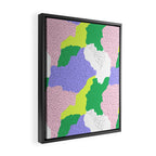 Abstract colorful retro 90s art pattern Framed Canvas Print Gallery Image 2