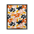 Abstract flower art pattern Framed Canvas Print Gallery Image 8