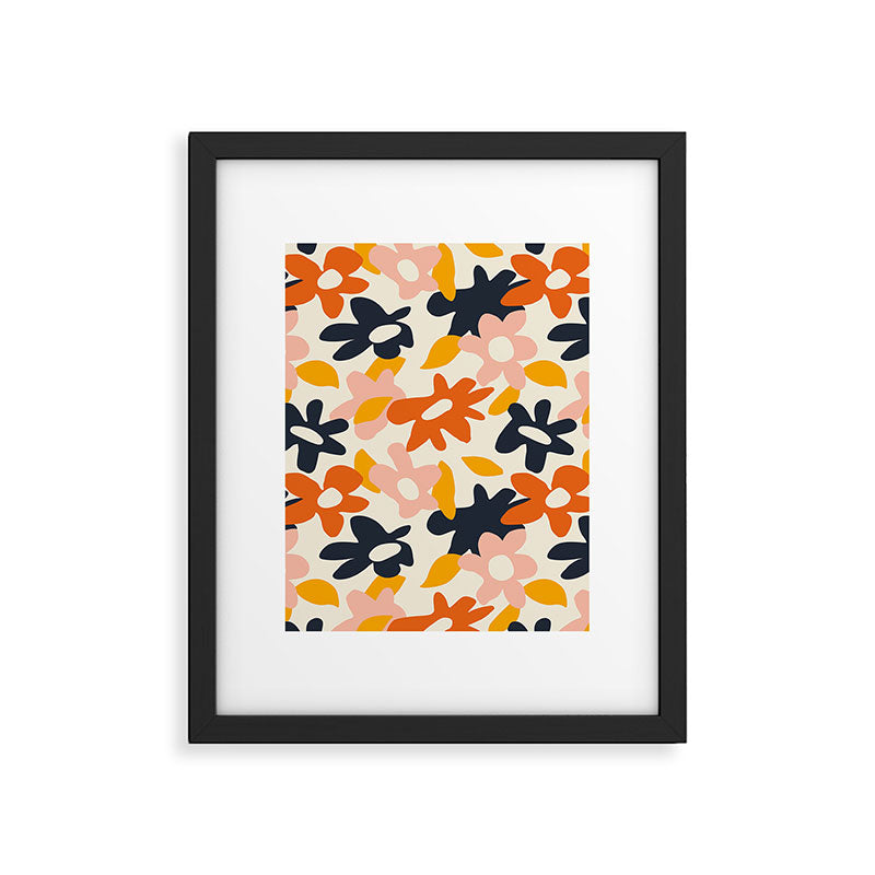 Abstract flower art pattern Framed Art Print Gallery Image 6