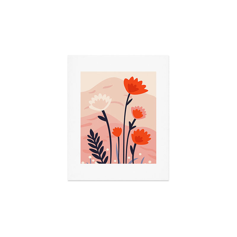 Abstract flower nature landscape art Art Print Gallery Image 1