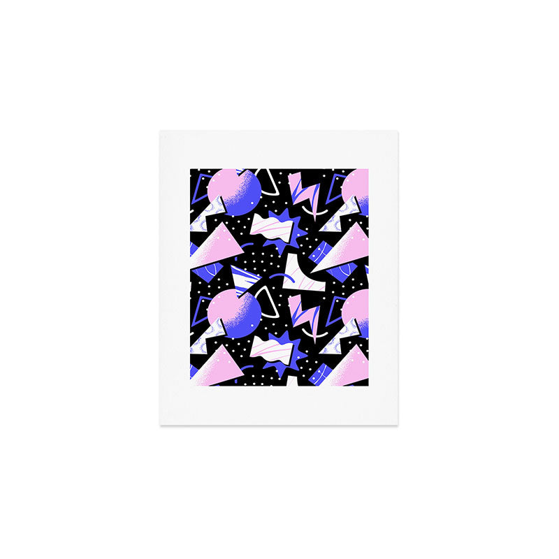 Abstract geometric shape modern pattern art Art Print Gallery Image 1