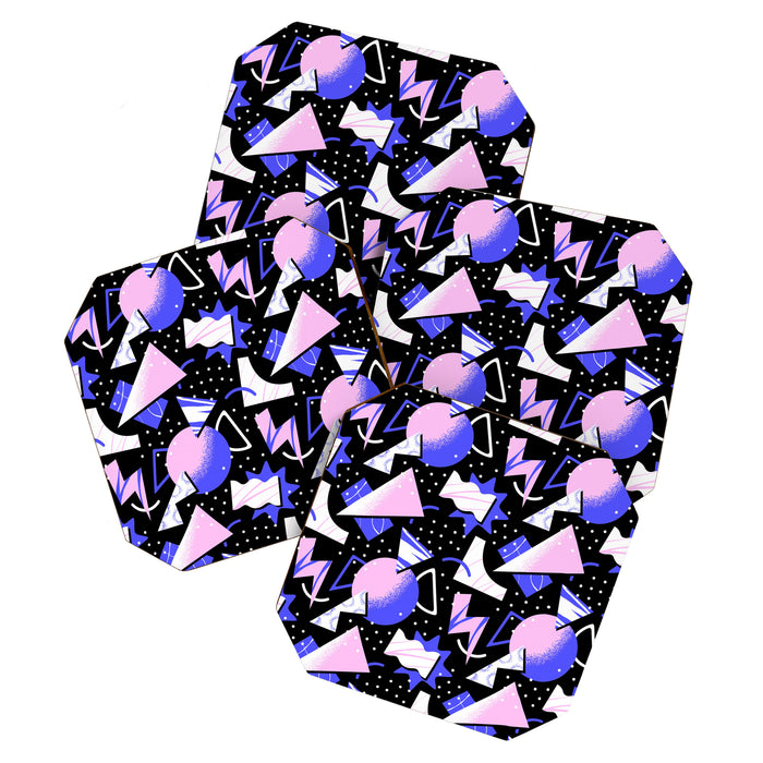 Abstract geometric shape modern pattern art Coaster Gallery Image 1