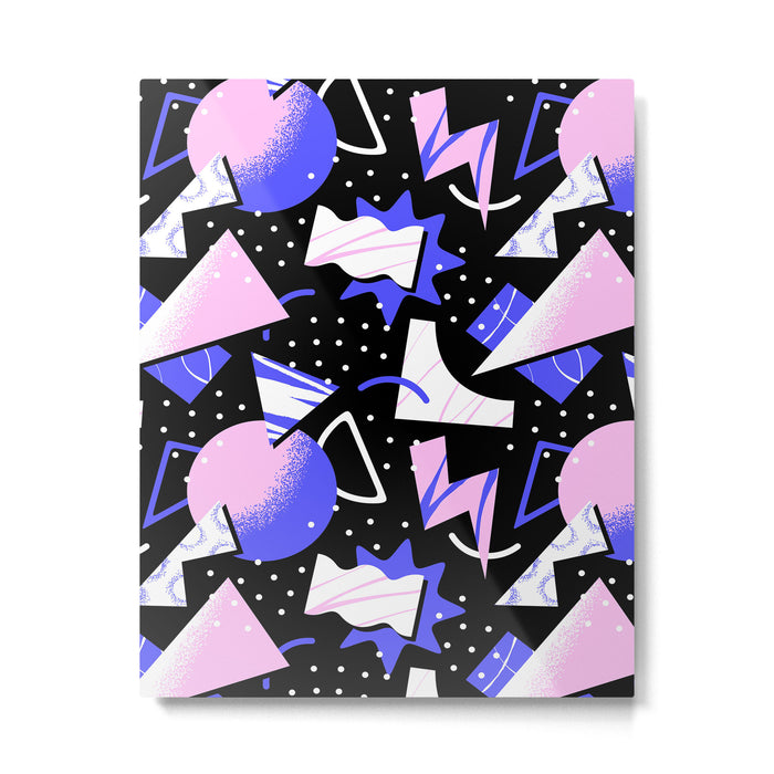 Abstract geometric shape modern pattern art Metal Print Gallery Image 1