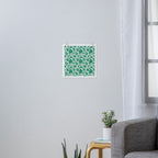 Abstract green tropical summer shape pattern Art Print Gallery Image 3