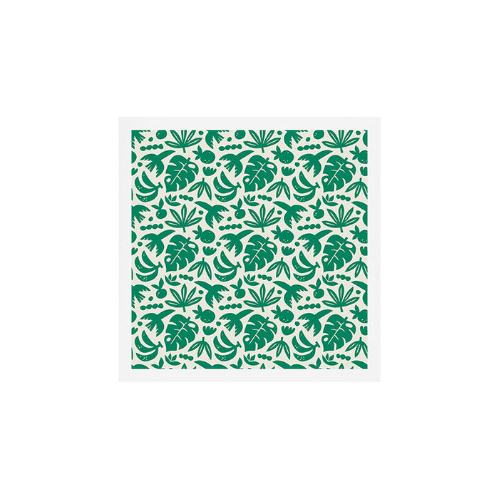 Abstract green tropical summer shape pattern Art Print Gallery Image 1