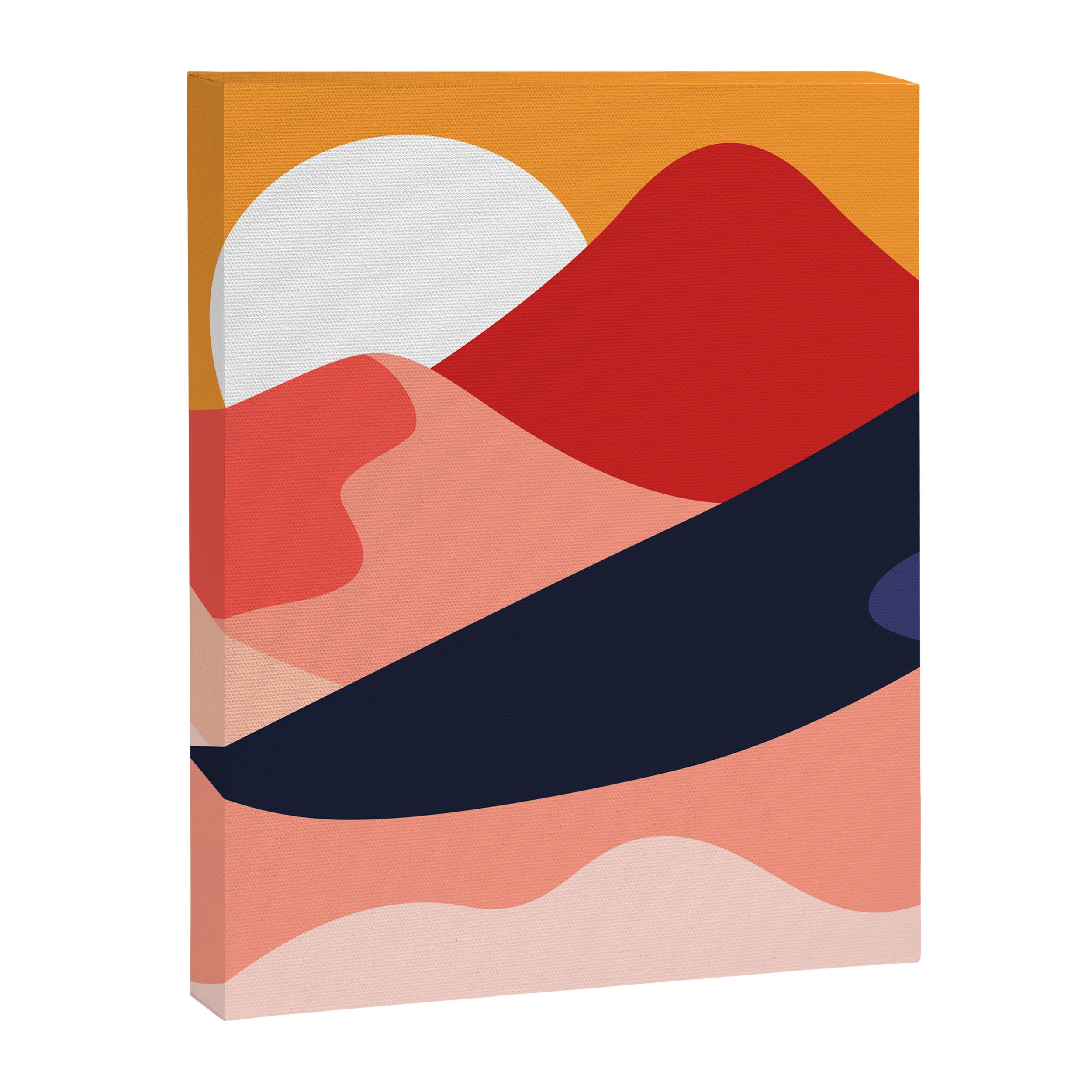 Abstract mountain nature landscape art Canvas Print Gallery Image 8