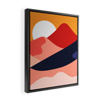 Abstract mountain nature landscape art Framed Canvas Print Gallery Image 2
