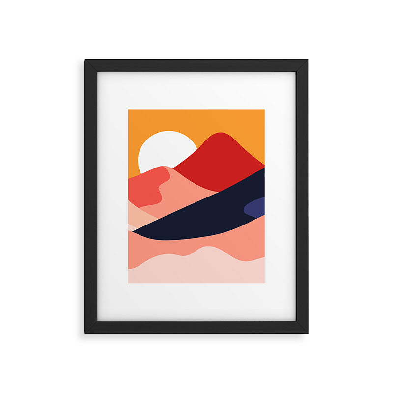 Abstract mountain nature landscape art Framed Art Print Gallery Image 6