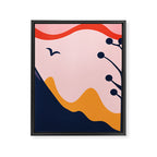 Abstract mountain nature landscape art Framed Canvas Print Gallery Image 8