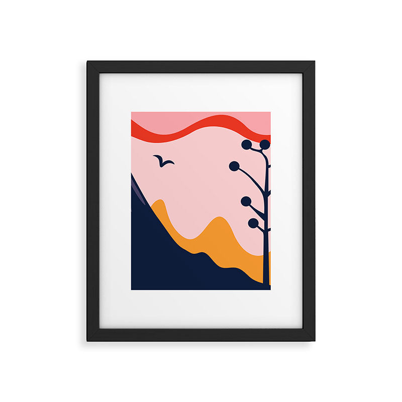 Abstract mountain nature landscape art Framed Art Print Gallery Image 6