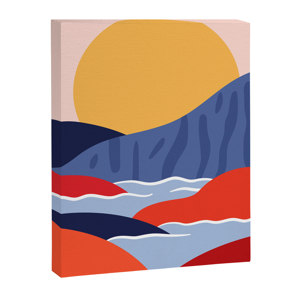 Abstract mountain nature landscape art Canvas Print Gallery Image 8