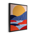 Abstract mountain nature landscape art Framed Canvas Print Gallery Image 2