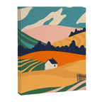 Abstract nature field landscape art Canvas Print Gallery Image 6